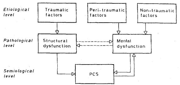 Multifactorial etiology and pathogenesis of PCS 